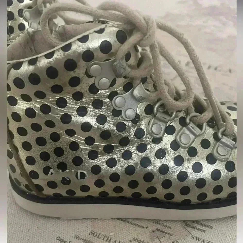 AKID Polka Dot Boots Size 7